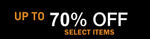 Up to 70% off sale