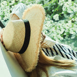 Ariana Womens Raffia Sun Hat made of raffia and polyester