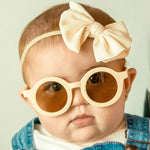 Daisy Polarised Heart Sunglasses and Headband (Kids) - Pink Smoke