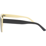 Blair Polarised Retro Square Sunglasses - Black Smoke