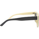 Blair Polarised Retro Square Sunglasses - Black Smoke