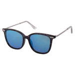 Brooklyn Round Women's Sunglasses - Black Blue