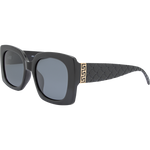 Cara Women's Polarised Oversized Sunglasses - Black Smoke