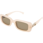 Celine Polarised Rectangle Sunglasses (Women) - Blush Brown