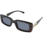 Celine Polarised Rectangle Sunglasses (Women) - Tort Smoke
