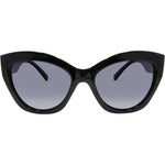 Chloe Polarised Oversized Cat Eyes Sunglasses (Women) - Black Smoke