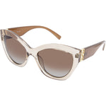 Chloe Polarised Oversized Cat Eyes Sunglasses (Women) - Champagne Brown