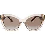 Chloe Polarised Oversized Cat Eyes Sunglasses (Women) - Champagne Brown