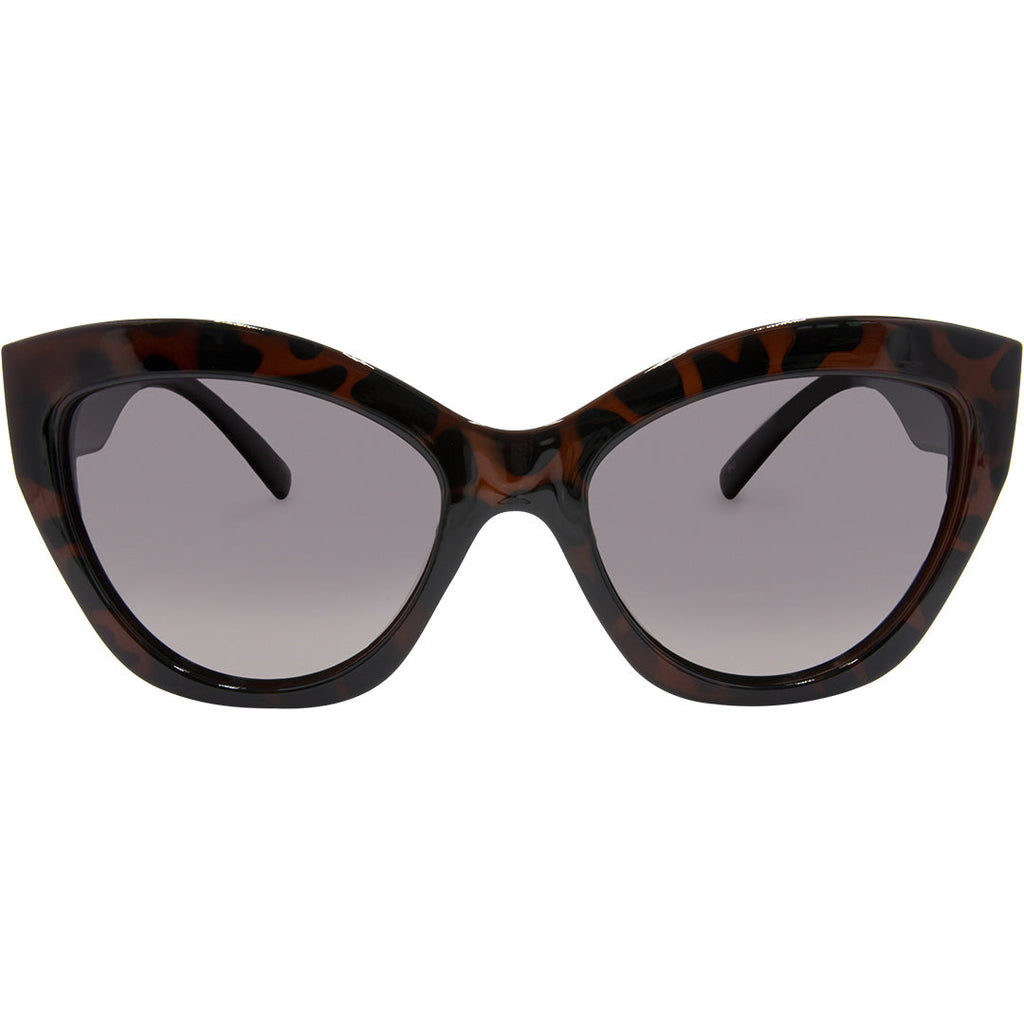 Chloe Polarised Oversized Cat Eyes Sunglasses (Women) Tort Brown