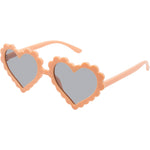 Daisy Polarised Heart Sunglasses and Headband (Kids) - Apricot Orange Smoke