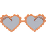Daisy Polarised Heart Sunglasses and Headband (Kids) - Apricot Orange Smoke