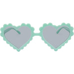 Daisy Polarised Heart Sunglasses and Headband (Kids) - Mint Green Smoke