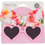 Daisy Polarised Heart Sunglasses and Headband (Kids) - Pink Smoke
