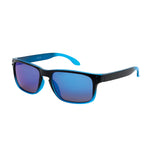 Hudson Square Polarised Sunglasses (Kids) - Gradient Black Blue Smoke