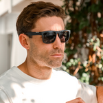 Hunter Polarised Square Sunglasses (Men) - Matte Black Smoke