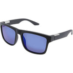 Hunter Polarised Square Sunglasses (Men) - Matte Black Blue