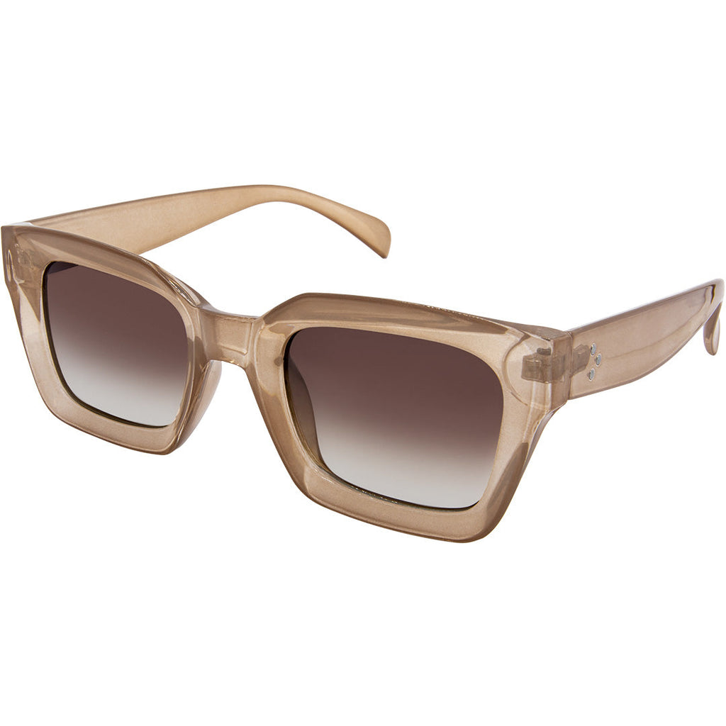 Jagger Polarised Retro Square Sunglasses Unisex Brown Brown