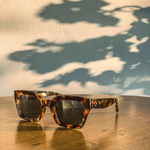 Clive Polarised Wrap Sunglasses (Men) - Navy Smoke