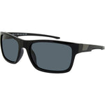 Jeff Polarised Wrap - Black Smoke Sunglasses