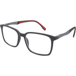 LPM 4150 Grey Red Rectangular Men's Reading Glasses