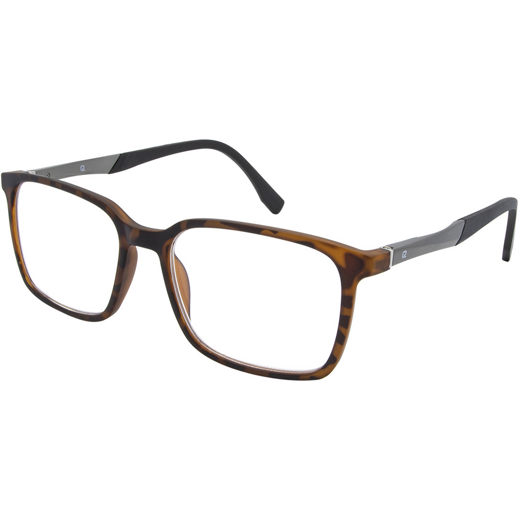 LPM 4150 Tortoise Shell Black Rectangular Men s Reading Glasses Black Ice Black Ice