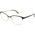LPM 4156 Cats Eye Black Gold Reading Glasses