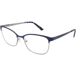 LPM 4156 Cats Eye Blue Silver Reading Glasses