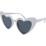 Lovestruck Heart Women's White Sunglasses