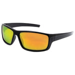 Lucas Wrap Around Polarised Sunglasses (Kids) - Black Red