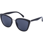 Mandy Women's Cat Eye Sunglasses - Black Smoke