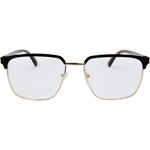 Metal 4138 Square Reading Glasses - Silver Tortoise Shell
