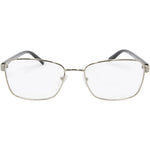 Metal LM 4140 Rectangle Unisex Reading Glasses - Silver