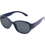 Mini Oval Sunglasses (Kids) - Navy Hearts Smoke