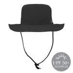 Oscar Mens Black Bucket Hat made of nylon