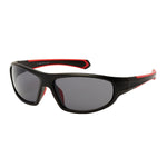 PL3806 Wrap Around Sunglasses (Men) - Matte Black Smoke