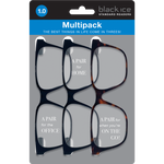 Kit Unisex Rectangle Reading Glasses - Grey