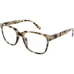 Recycled Tort Square Blue Blocker Readers LB 4157