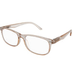 Recycled Champagne Rectangle Blue Blocker Readers LB 4158