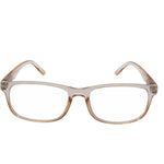 Recycled Black Rectangle Blue Blocker Readers LB 4158