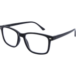 LF 4166 Black Square Rounded Reading Glasses