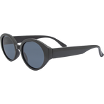 RE 5897 Women's Oval Sunglasses - Black Smoke