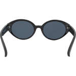 RE 5897 Women's Oval Sunglasses - Black Smoke