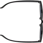 RE 5897 Women's Oval Sunglasses - Black Smoke