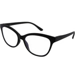 Recycled Black Cat Eye Blue Blocker Readers LB 4159