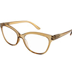 Recycled Brown Cat Eye Blue Blocker Readers LB 4159