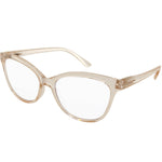 Recycled Champagne Cat Eye Blue Blocker Readers LB 4159