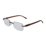 Rimless LF 4136 Rectangle Unisex Reading Glasses - Brown