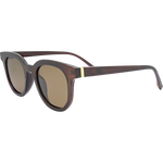 Rory Retro Round Sunglasses - Brown Brown