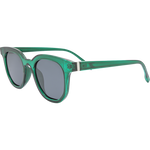 Rory Retro Round Sunglasses - Green Smoke