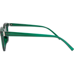 Rory Retro Round Sunglasses - Green Smoke